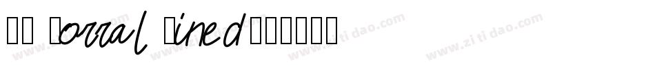 OK Corral Lined字体转换